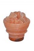 Лампа из гималайской соли в виде фигурной чаши с диммером (2,5 кг)