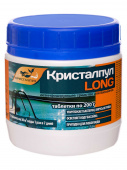 Дезинфицирующее средство Кристалпул LONG для бассейнов, табл. 200 г, банка 0,6 кг