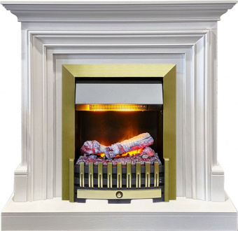 Dimplex Каминокомплект Bradford - Белый с очагом Danville Antique Brass FB2