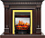 Royal Flame Каминокомплект Dallas - Темный дуб с очагом Fobos FX M Brass