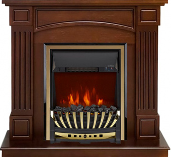 Royal Flame Каминокомплект Boston - Темный дуб (Высота 925см) с очагом Aspen Gold