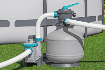 Песочный фильтр-насос Flowclear 11355 л/ч, для бассейнов до 66,6 м.куб, резервуар для песка 36 кг фото