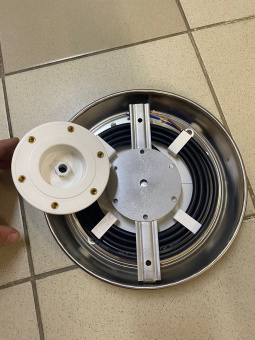 Светильник SlimLED-INOX светодиодный Daylight D=252 мм 50Вт 12В оправа н/с AISI 304 (универсальный) (052141SS)