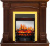 Royal Flame Каминокомплект Boston - Темный дуб (Высота 925см) с очагом Fobos FX M Brass