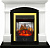 Royal Flame Каминокомплект Langford - Белый с черным с очагом Majestic FX M Brass