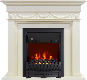 Royal Flame Каминокомплект Corfu - Слоновая кость с очагом Aspen Black