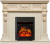 Royal Flame Каминокомплект Corsica - Слоновая кость с патиной (Ширина 1100) с очагом Majestic FX Black
