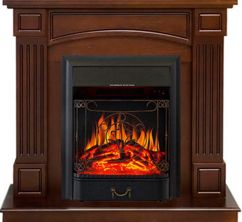 Royal Flame Каминокомплект Boston - Темный дуб (Высота 925см) с очагом Majestic FX Black