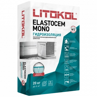 Гидроизоляционная смесь ELASTOCEM MONO (20 кг.)