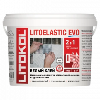 Эпоксидно-полиуретановый клей LITOELASTIC EVO (A) + (В) (10 кг.) фото 