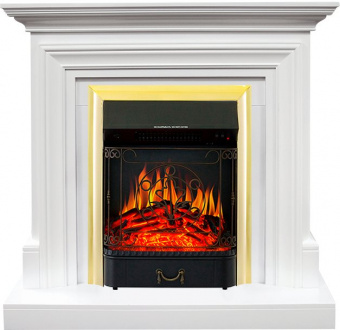 Royal Flame Каминокомплект Bradford - Белый с очагом Majestic FX Brass