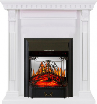 Royal Flame Каминокомплект Orlean - Белый с очагом Majestic FX M Black
