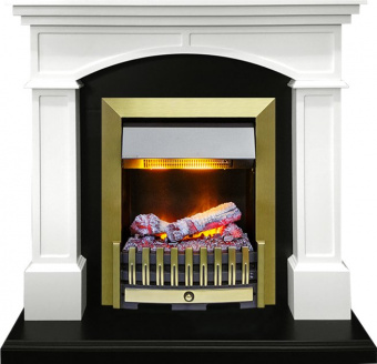 Dimplex Каминокомплект Langford - Белый с черным с очагом Danville Antique Brass FB2