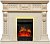 Royal Flame Каминокомплект Corsica - Слоновая кость с патиной (Ширина 1100) с очагом Majestic FX Brass