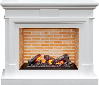 Dimplex Каминокомплект Coventry - Белый / Кирпич  с очагом Cassette 600 NH