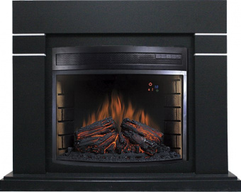 Royal Flame Каминокомплект Lindos - Черный (Высота 985мм) с очагом Dioramic 28 LED FX