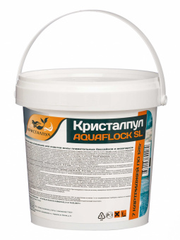 Кристалпул AQUAFLOCK SL, коагулирующее средство, табл. 25 г. ведро 0,875 кг