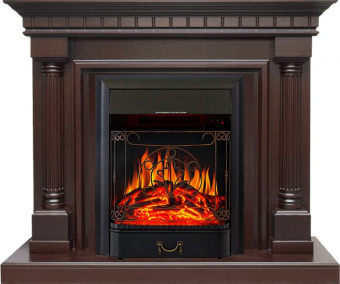 Royal Flame Каминокомплект Dallas - Темный дуб с очагом Majestic FX Black