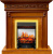 Royal Flame Каминокомплект Valletta - Орех с очагом Fobos FX M Brass