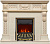 Royal Flame Каминокомплект Corsica - Слоновая кость с патиной (Ширина 1100) с очагом Aspen Gold