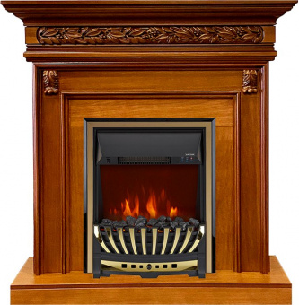 Royal Flame Каминокомплект Valletta - Орех с очагом Aspen Gold
