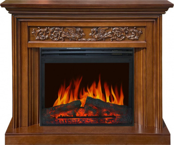 Royal Flame Каминокомплект Nottingham - Орех с очагом Jupiter FX New