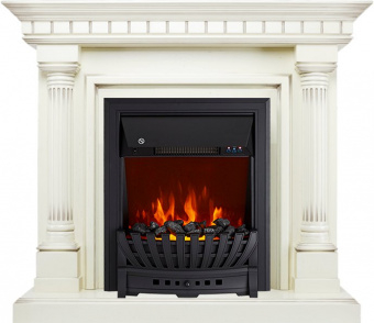 Royal Flame Каминокомплект Dallas - Слоновая кость с патиной с очагом Aspen Black