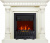 Royal Flame Каминокомплект Dallas - Слоновая кость с патиной с очагом Aspen Black